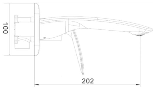 Смеситель Rose R1141H, латунь, цвет черный купить,NaN