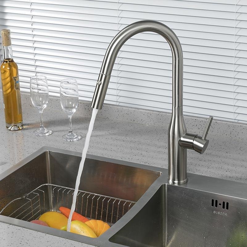 Смеситель для кухни (мойки) Gappo G4398-45, однозахватный купить,NaN