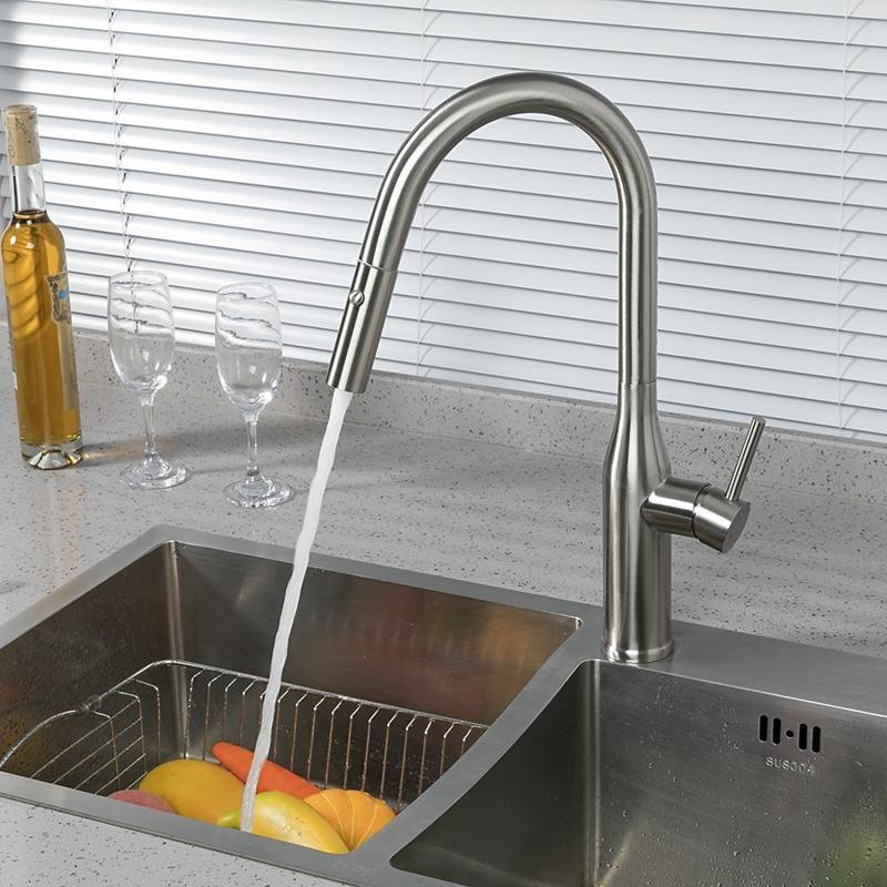 Смеситель для кухни (мойки) Gappo G4398-45, однозахватный купить,NaN