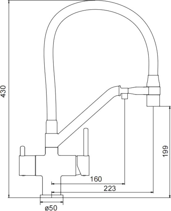 Смеситель с гибким изливом Gappo G4398-88, латунь, цвет белый купить,NaN