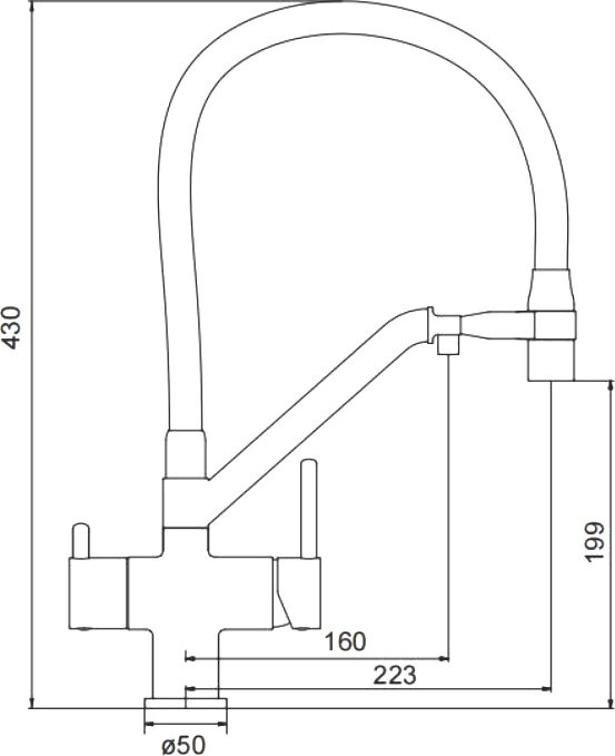 Смеситель с гибким изливом Gappo G4398-88, латунь, цвет белый купить,NaN