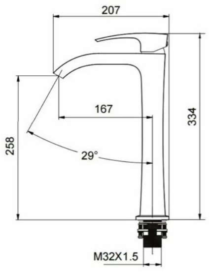Смеситель Gappo G1007-81, латунь, цвет хром купить,NaN