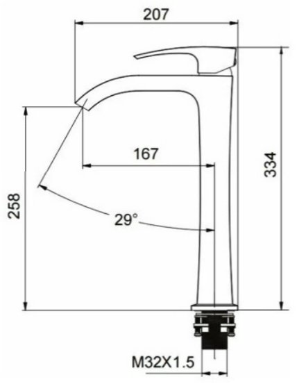 Смеситель Gappo G1007-81, латунь, цвет хром купить,NaN
