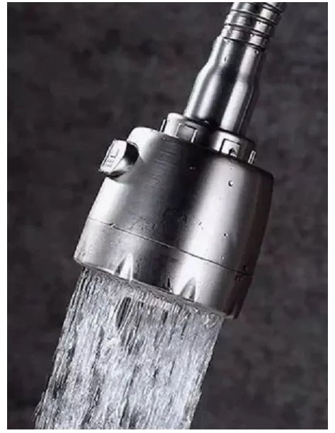 Смеситель с гибким изливом Potato P58303S, латунь, цвет хром