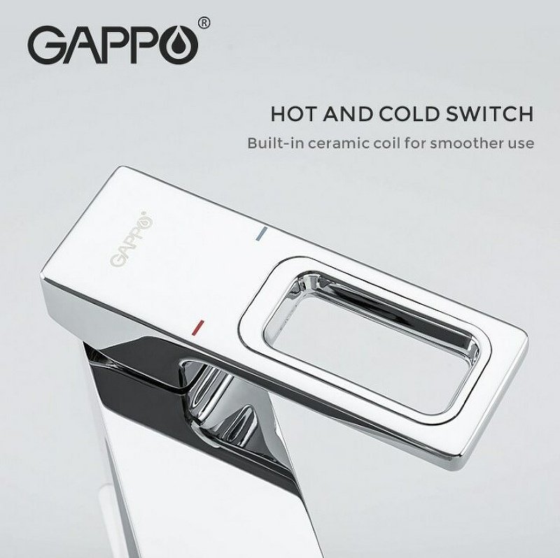 Смеситель для раковины (умывальника) Gappo K0000210229, однозахватный купить,NaN