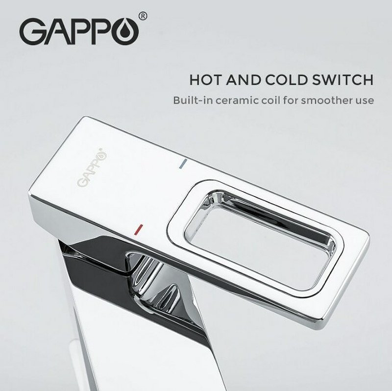 Смеситель для раковины (умывальника) Gappo K0000210229, однозахватный купить,NaN