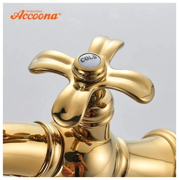 Смеситель для раковины (умывальника) Accoona A96106W, двухзахватный - ForteMarket Смеситель для раковины (умывальника) Accoona A96106W, двухзахватный купить,86000
