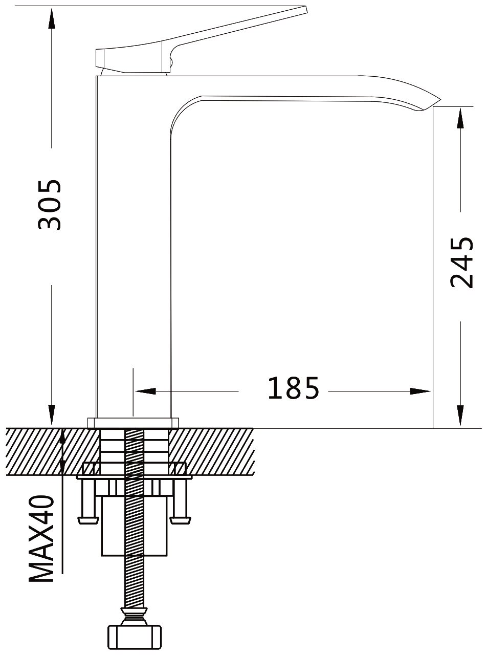 Смеситель Shevanik S4011, латунь, цвет хром купить,NaN