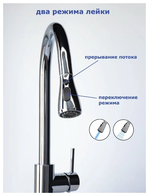Смеситель для кухни (мойки) Lux Kazakhstan A5490-4 , однозахватный купить,NaN