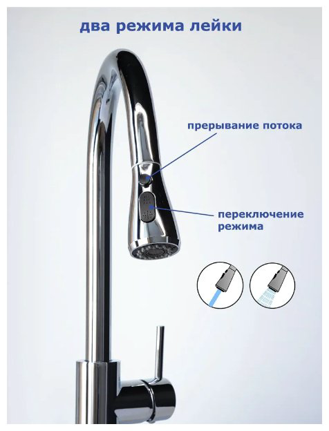 Смеситель для кухни (мойки) Lux Kazakhstan A5490-4 , однозахватный купить,NaN