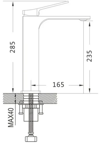Смеситель Shevanik S6111, латунь, цвет хром купить,NaN