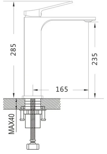 Смеситель Shevanik S6111, латунь, цвет хром купить,NaN