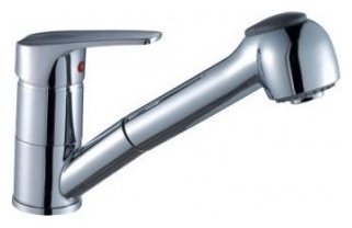 Смеситель для кухни (мойки) Rossinka Silvermix D40-25, однозахватный
