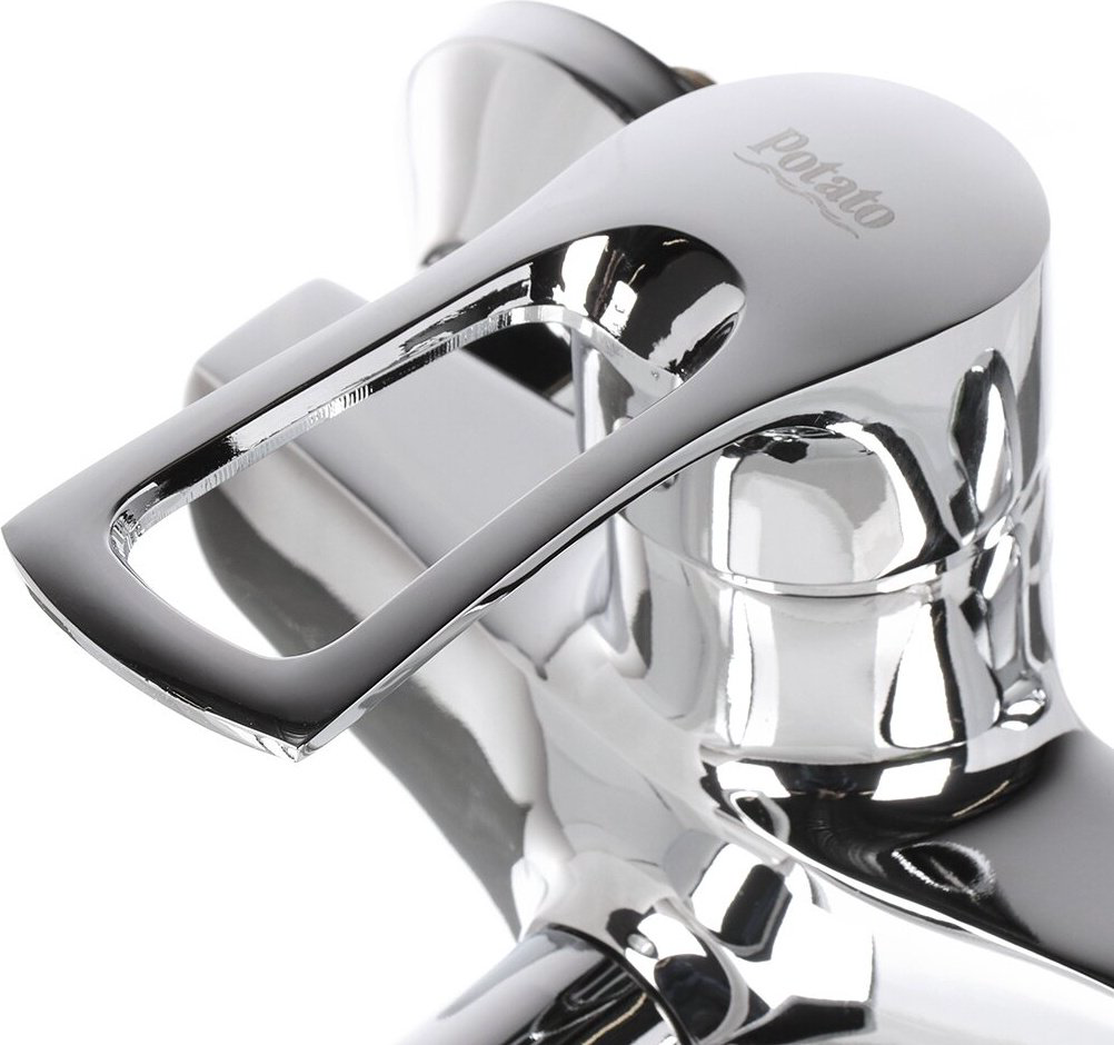 Смеситель для ванны Potato P2222B, латунь, цвет хром купить,45869