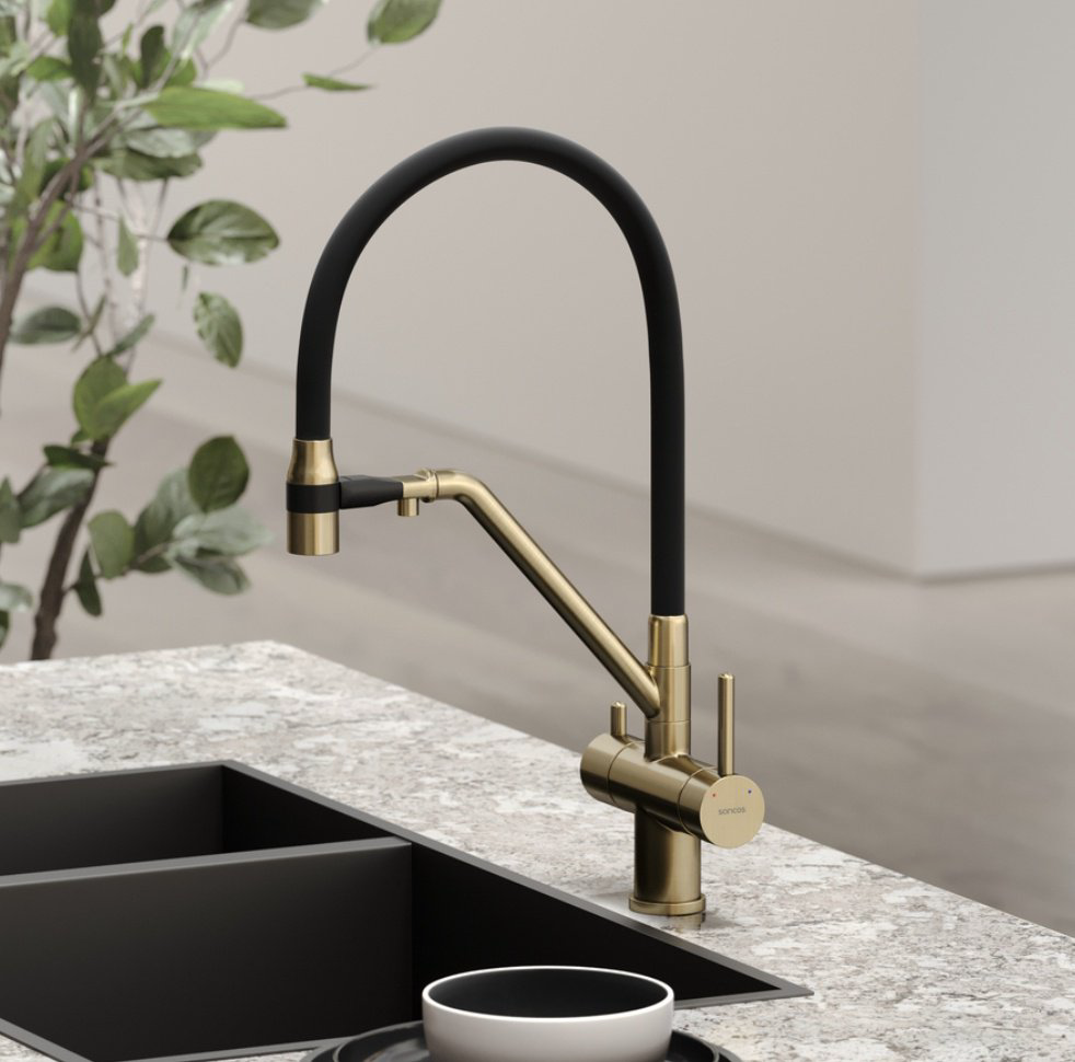 Смеситель для кухни (мойки) Sancos Dora SC4003BG, однозахватный - ForteMarket Смеситель для кухни (мойки) Sancos Dora SC4003BG, однозахватный купить,324071
