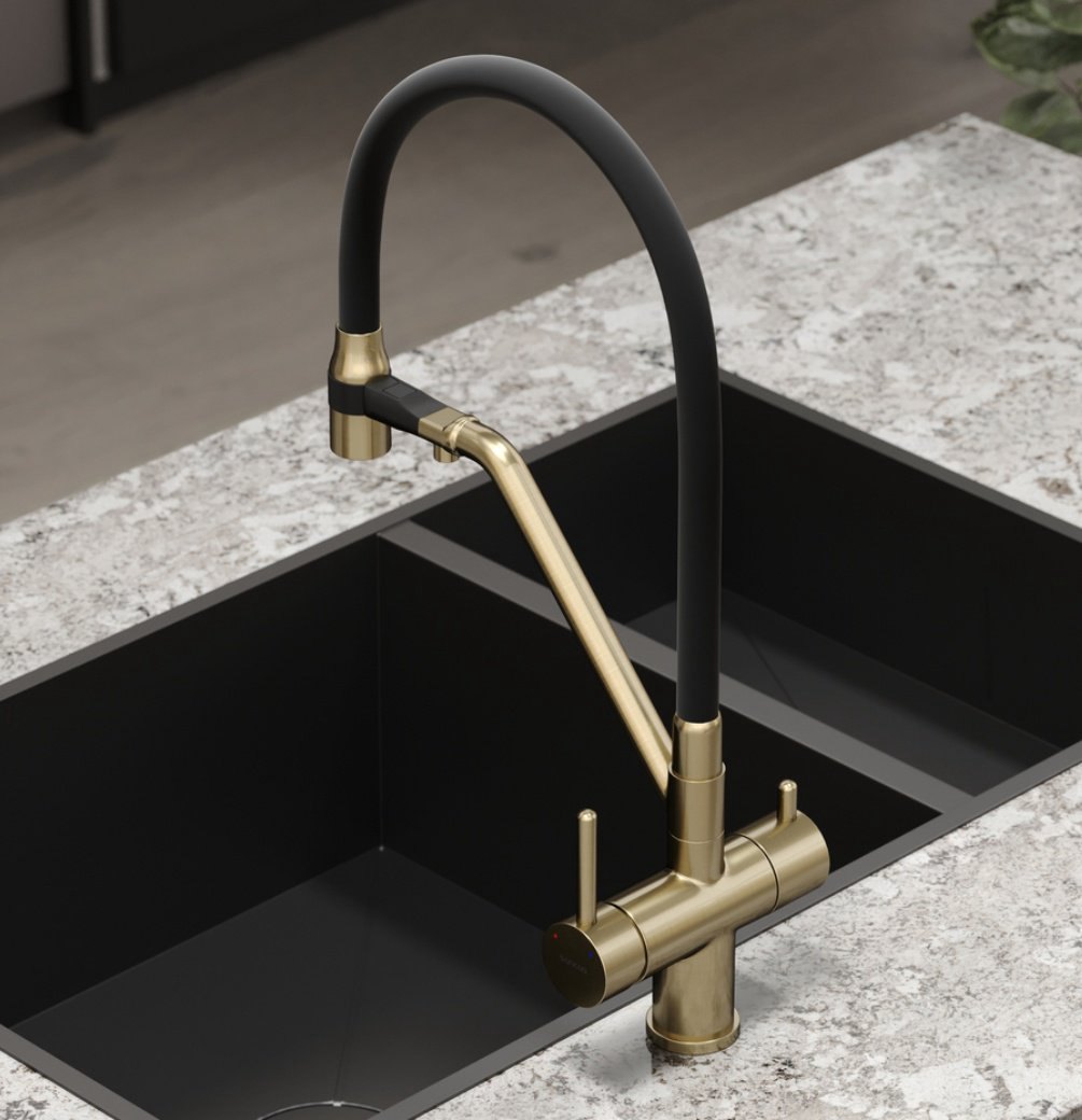 Смеситель для кухни (мойки) Sancos Dora SC4003BG, однозахватный - ForteMarket Смеситель для кухни (мойки) Sancos Dora SC4003BG, однозахватный купить,324071