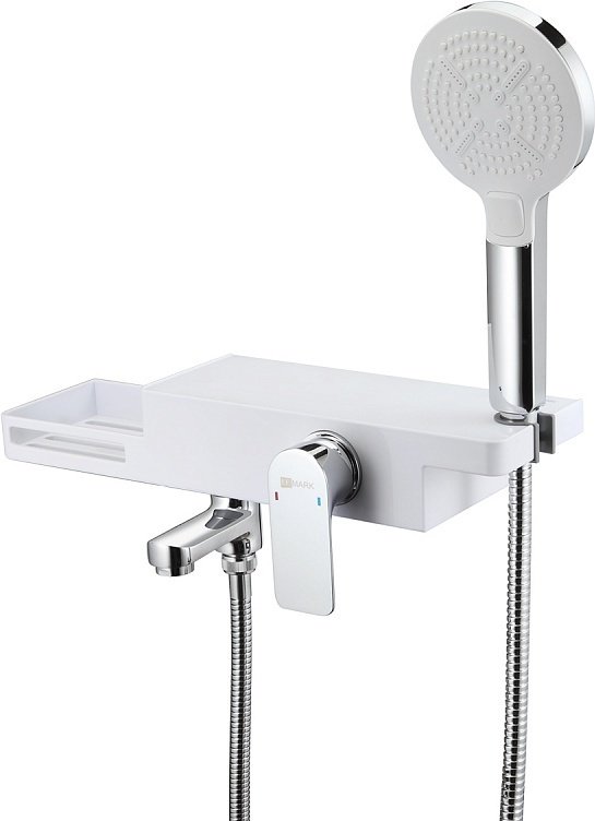 Смеситель для ванны с душем Lemark Unibox LM6914CW, однозахватный купить,61880