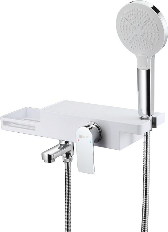 Смеситель для ванны с душем Lemark Unibox LM6914CW, однозахватный купить,61880