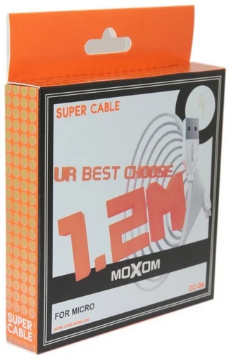 Кабель Moxom CC-06 USB-Micro 1.2м белый