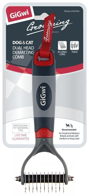 GiGwi Колтунорез маленький 75492 серый, красный