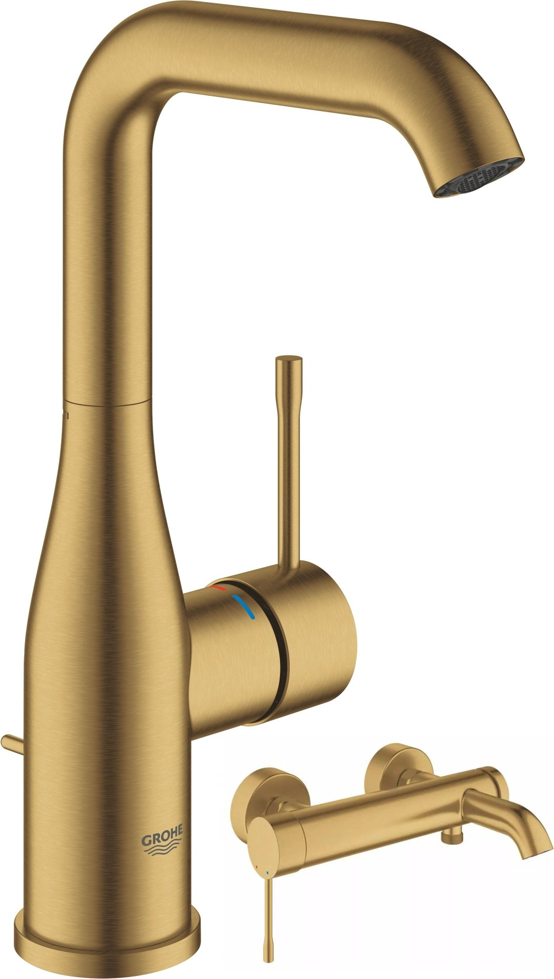 Смеситель для ванны Grohe Essence Set 1 цвет золотистый, однозахватный купить,NaN