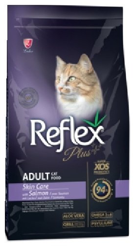 Корм Reflex Plus Skin Care для взрослых лосось 1.5 кг