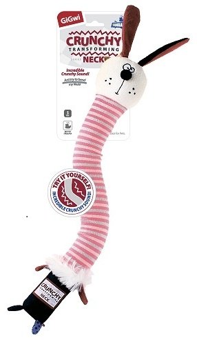 Игрушка GiGwi Crunchy Neck 75516 мультиколор