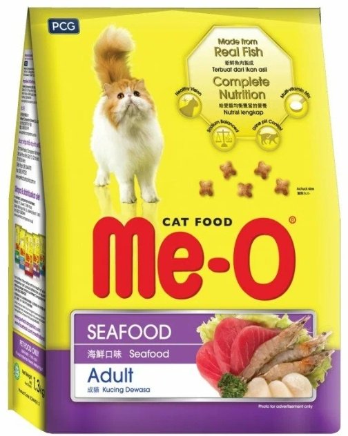 Корм Me-O для взрослых морепродукты 1 кг