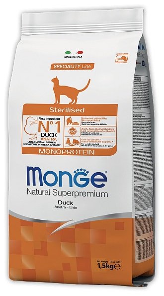 Корм Monge 2935 утка 1.5 кг