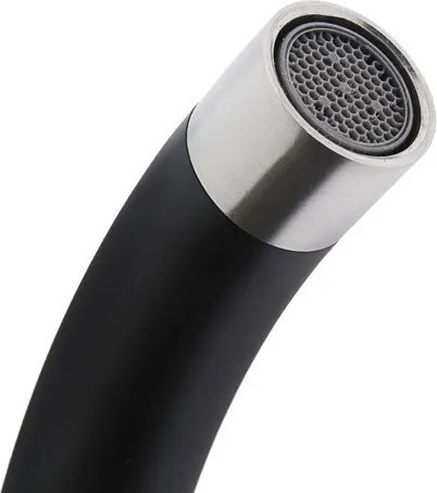 Смеситель с гибким изливом Accoona A48107F, латунь, цвет черный купить,NaN