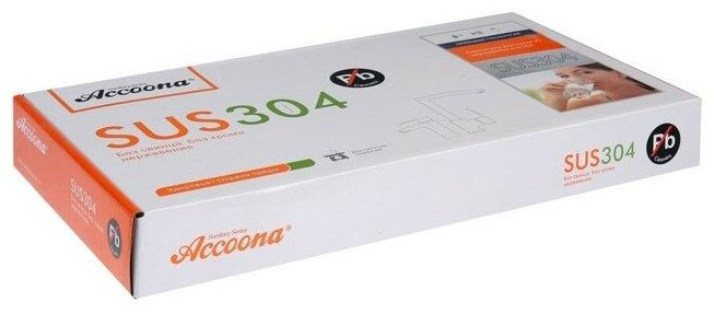 Смеситель с гибким изливом Accoona A4590F-99, нержавеющая сталь, цвет черный купить,NaN