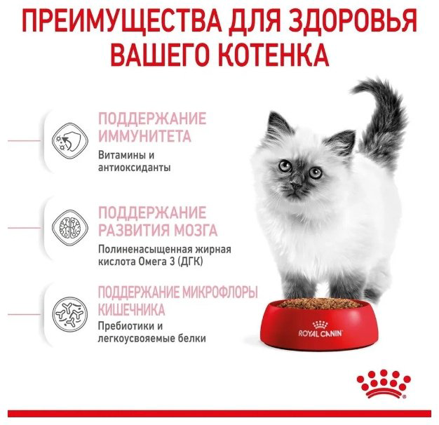 Корм Royal Canin Kitten для котят птица 1 кг купить,6500