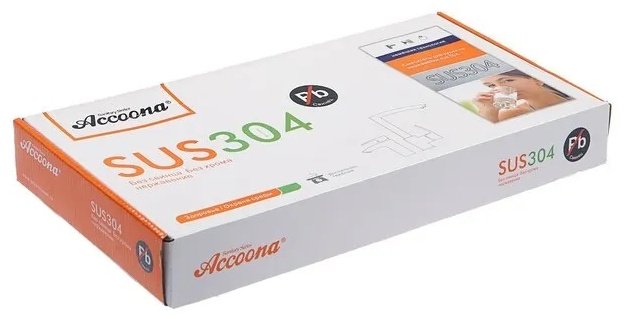 Смеситель с гибким изливом Accoona A48107F, латунь, цвет черный купить,NaN