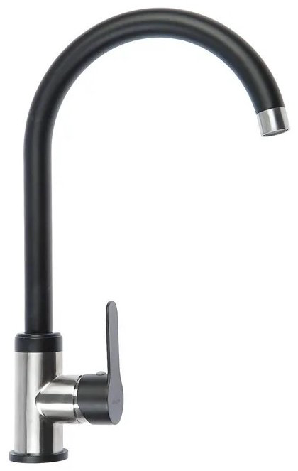 Смеситель с гибким изливом Accoona A48107F, латунь, цвет черный купить,NaN