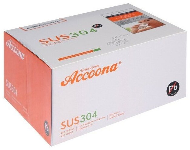 Смеситель для ванны Accoona A63207F, латунь, цвет черный купить,NaN