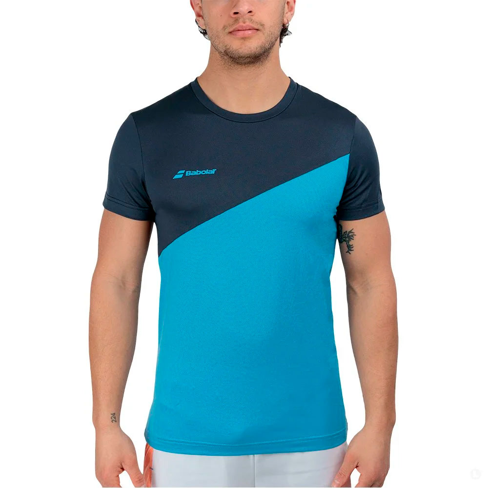 Футболка Babolat Drive Crew Neck Tee 2MS25011X-4035 синий M  купить,NaN