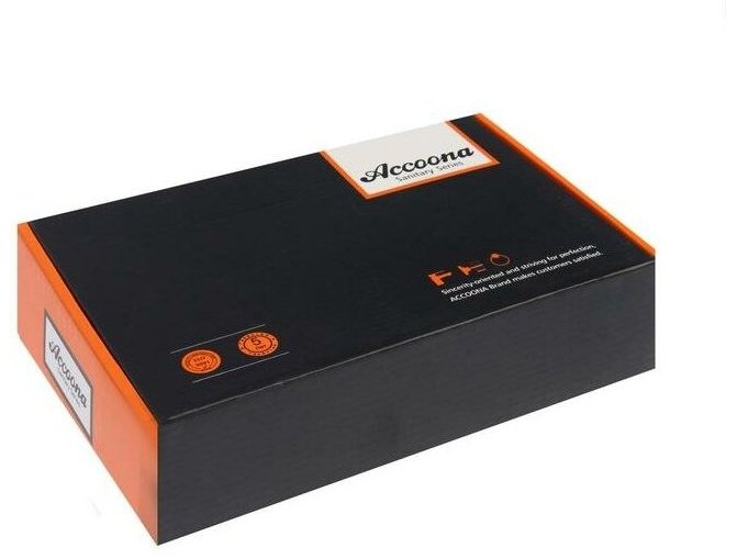 Смеситель с гибким изливом Accoona A4882G-1, латунь, цвет белый, хром купить,NaN