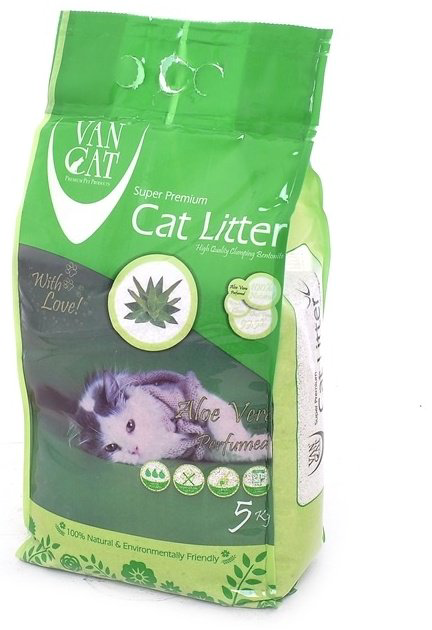 Наполнитель Van Cat Алоэ Вера комкующийся 5 кг