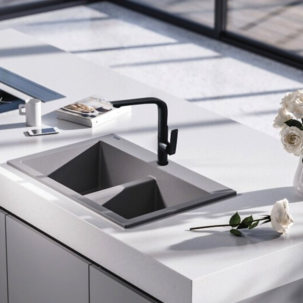 Смеситель Rose R2713H, латунь, цвет черный купить,NaN