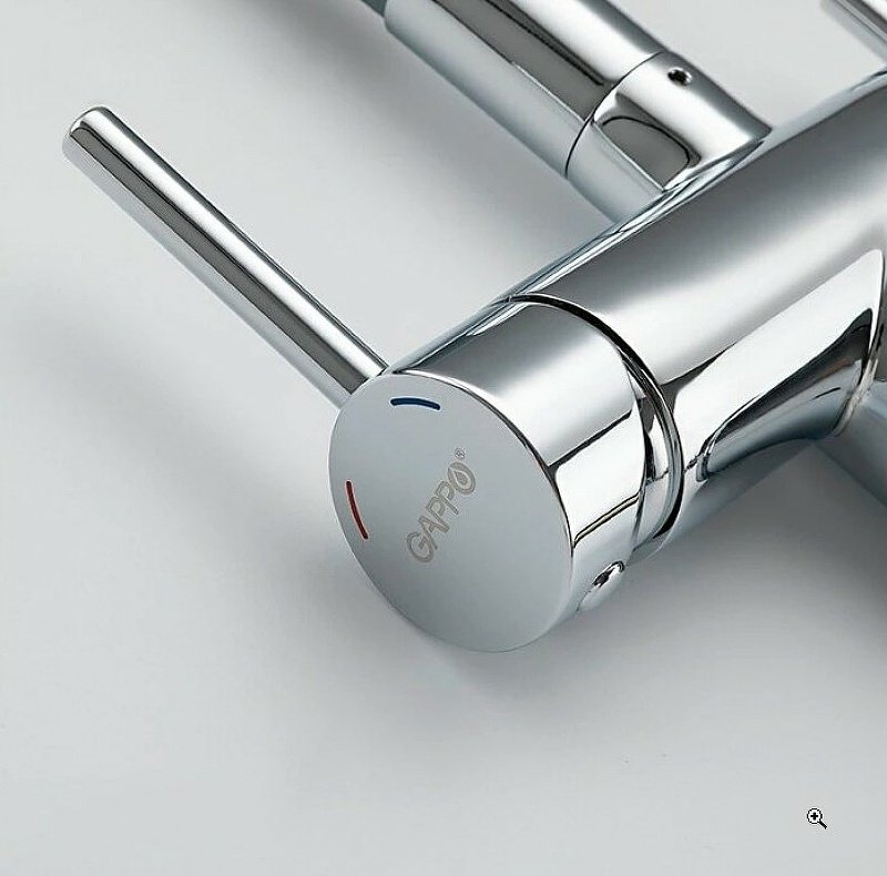 Смеситель с гибким изливом Gappo G4398-30, латунь, цвет серый купить,NaN