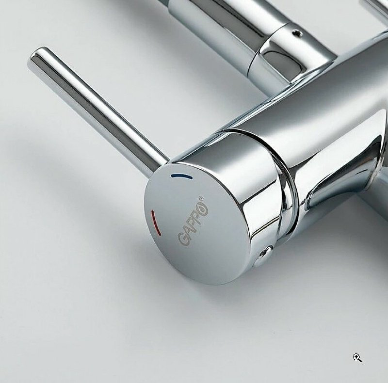 Смеситель с гибким изливом Gappo G4398-30, латунь, цвет серый купить,NaN