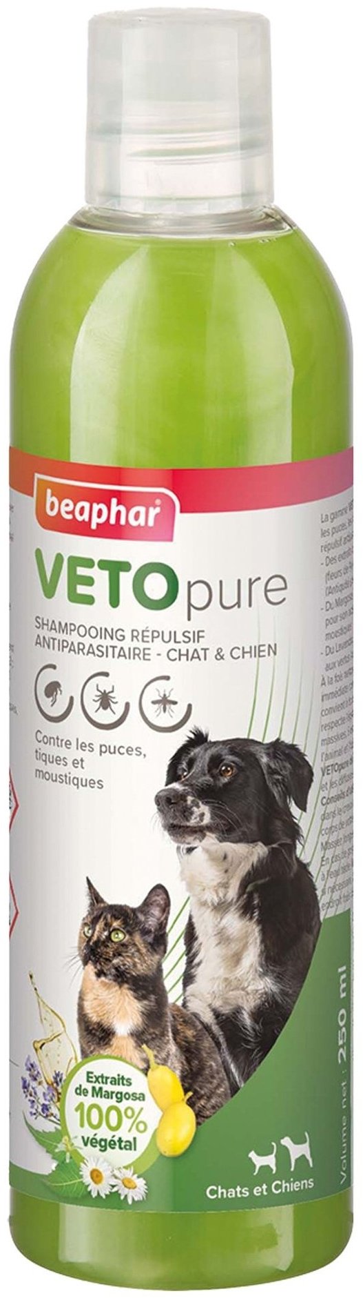 Уход Beaphar Veto Pure Shampoo анти паразитарный шампунь 250 мл