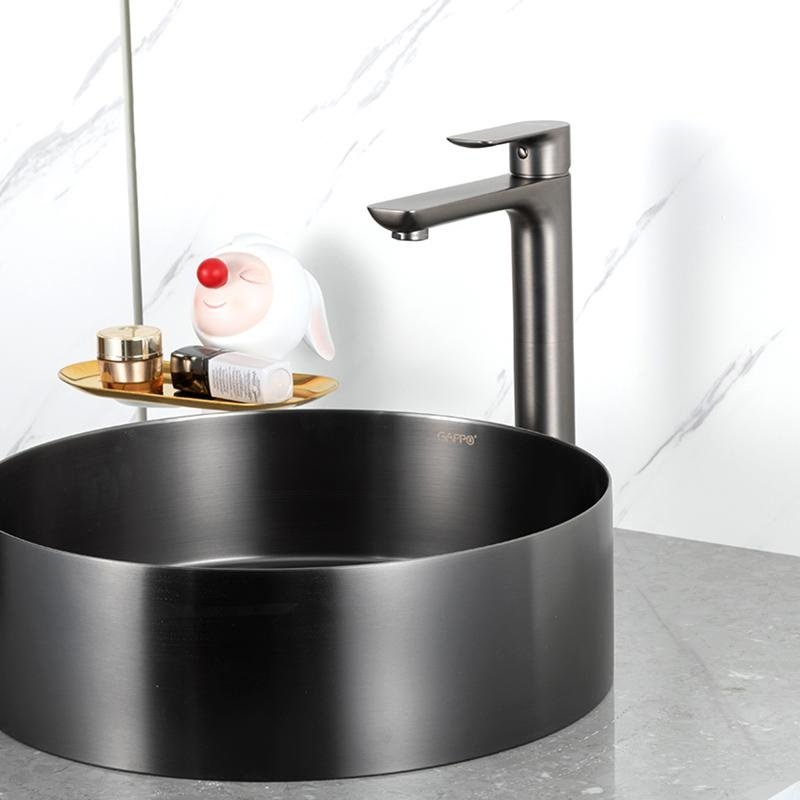 Смеситель Gappo G1048-92, латунь, цвет графит купить,NaN