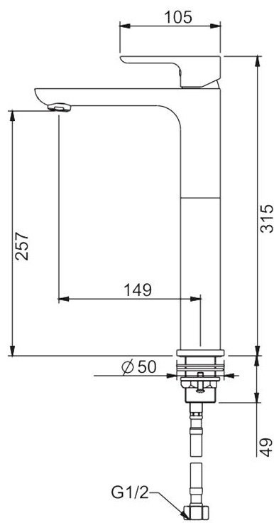 Смеситель Gappo G1048-92, латунь, цвет графит купить,NaN