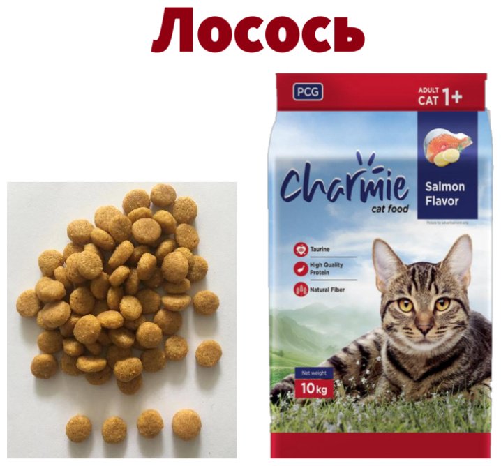 Корм Charmie Adult для взрослых лосось 10 кг