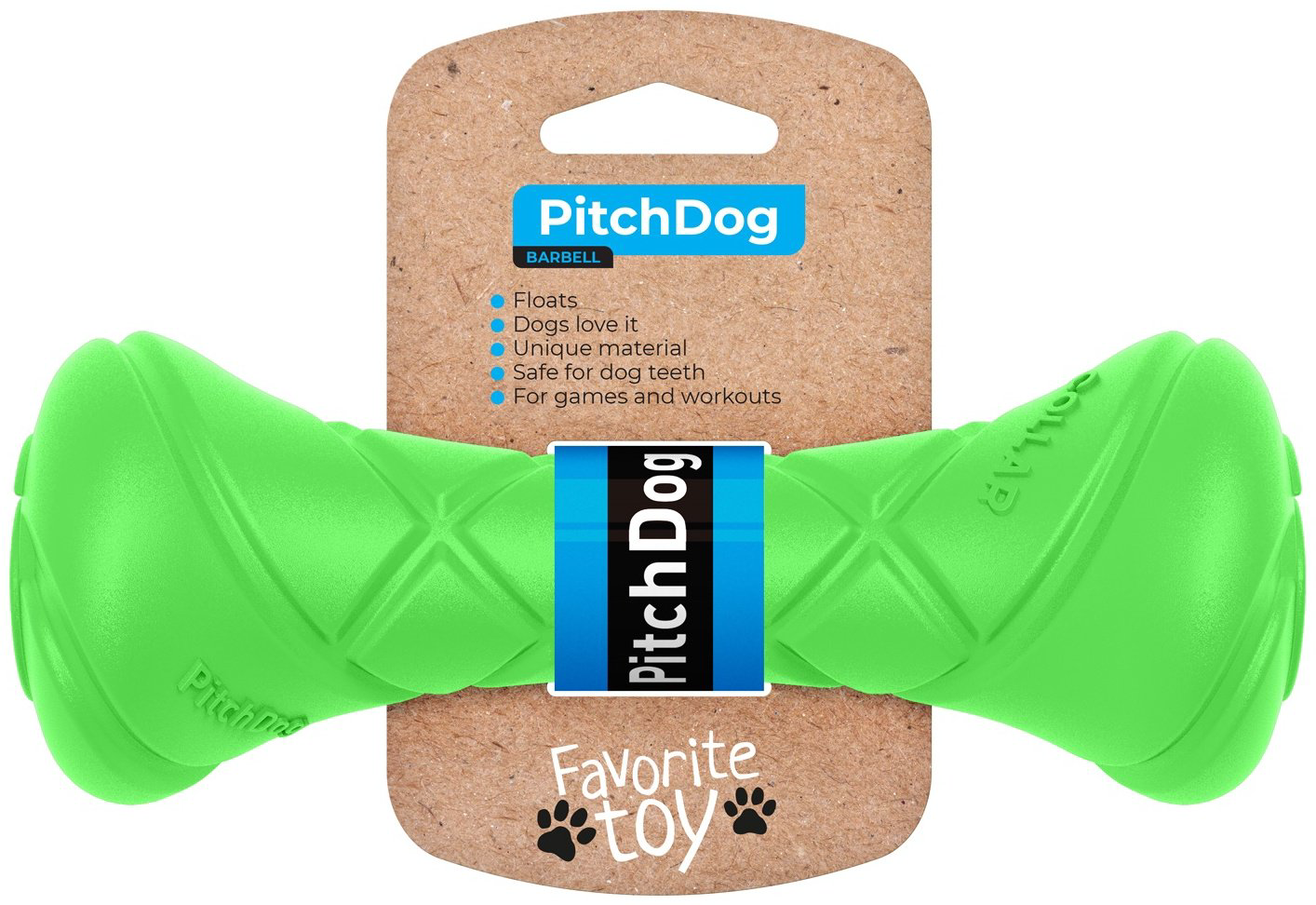 Игрушка PitchDog гантель 62395 зеленый купить,3900