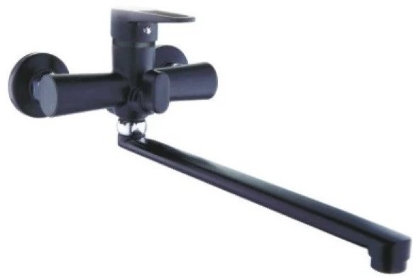 Смеситель для ванны Potato P22270-6, силумин, цвет черный купить,40400