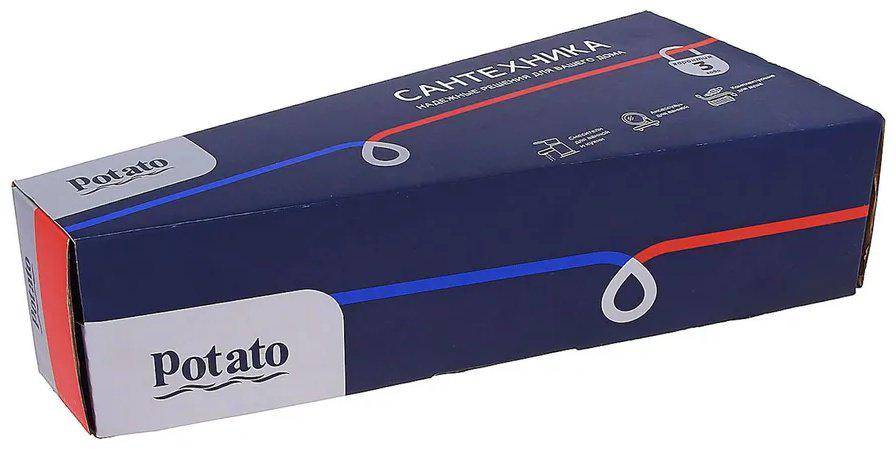 Смеситель для душа Potato P2016, латунь, цвет хром купить,33600