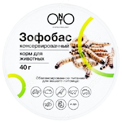 Корм ONTO Зофобас консервированный 40 г