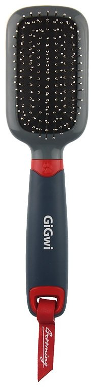 GiGwi массажная щетка 75498 серый, красный